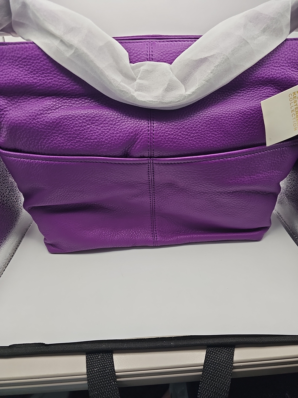 AIMEE KESTENBERG Purple Leather Shoulder Bag - NEW OLD STOCK - Picture 8 of 16